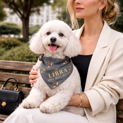 Libra Zodiac Pet Bandana Collar L/XL