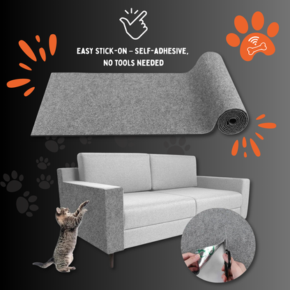 Self-Adhesive Cat Scratch Mat™ 11.8x39.4" Say Goodbye to Ruined Furniture!