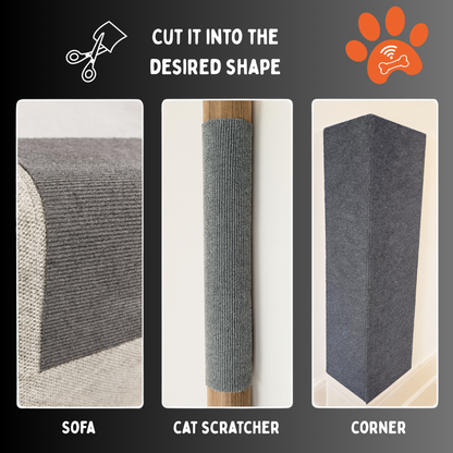 Self-Adhesive Cat Scratch Mat™ 11.8x39.4" Say Goodbye to Ruined Furniture!
