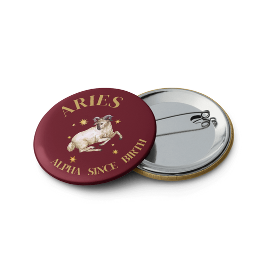 Aries Zodiac Pin Buttons Set of 5