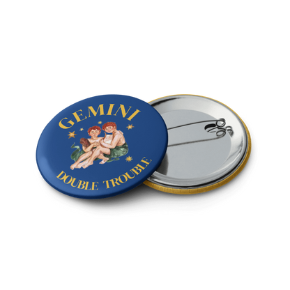 Gemini Zodiac Pin Buttons Set of 5