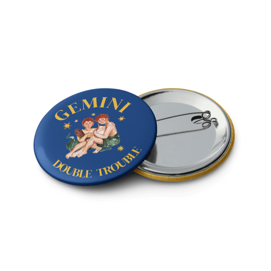 Gemini Zodiac Pin Buttons Set of 5