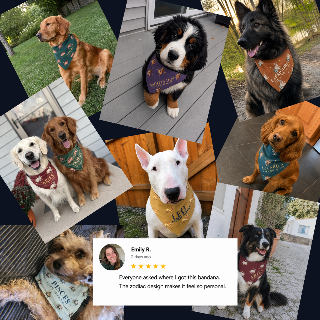 Capricorn Bandana for Large & XL Dogs