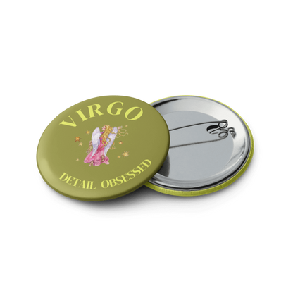 Virgo Zodiac Pin Buttons Set of 5
