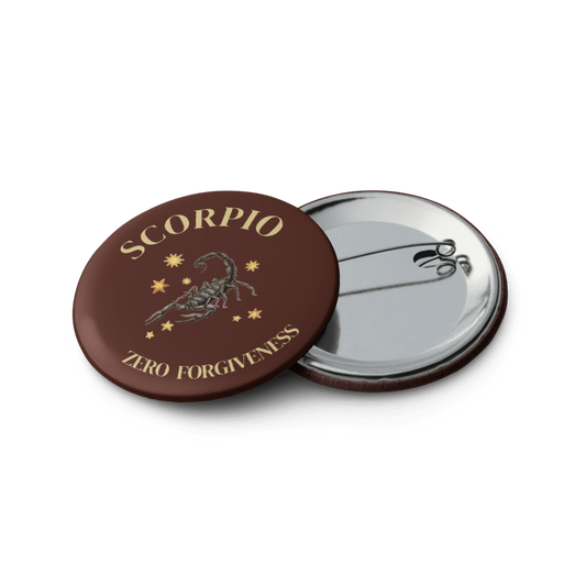 Scorpio Zodiac Pin Buttons Set of 5