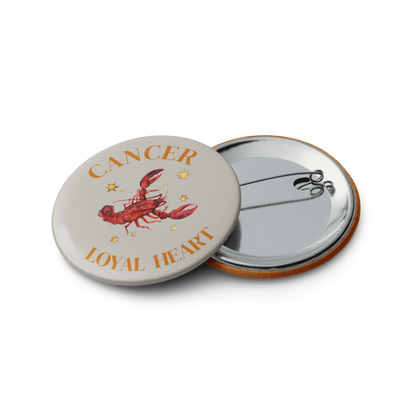 Cancer Zodiac Pin Buttons Set of 5