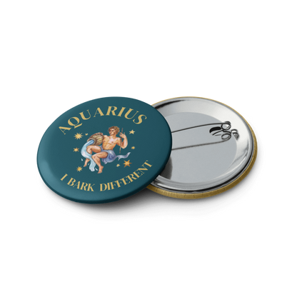 Aquarius Zodiac Pin Buttons Set of 5