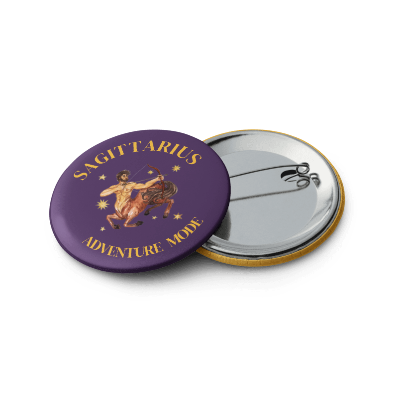 Sagittarius Zodiac Pin Buttons Set of 5