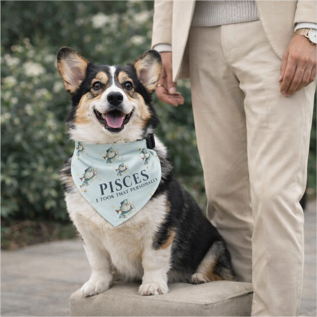 Pisces Bandana for Large & XL Dogs