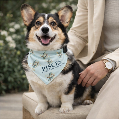 Pisces Bandana for Large & XL Dogs